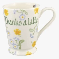 Personalised Buttercup & Daisies Cocoa Mug
