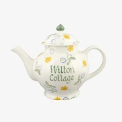 Personalised Buttercup & Daisies 4 Mug Teapot