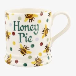 Personalised Bumblebee & Small Polka Dot 1 Pint Mug