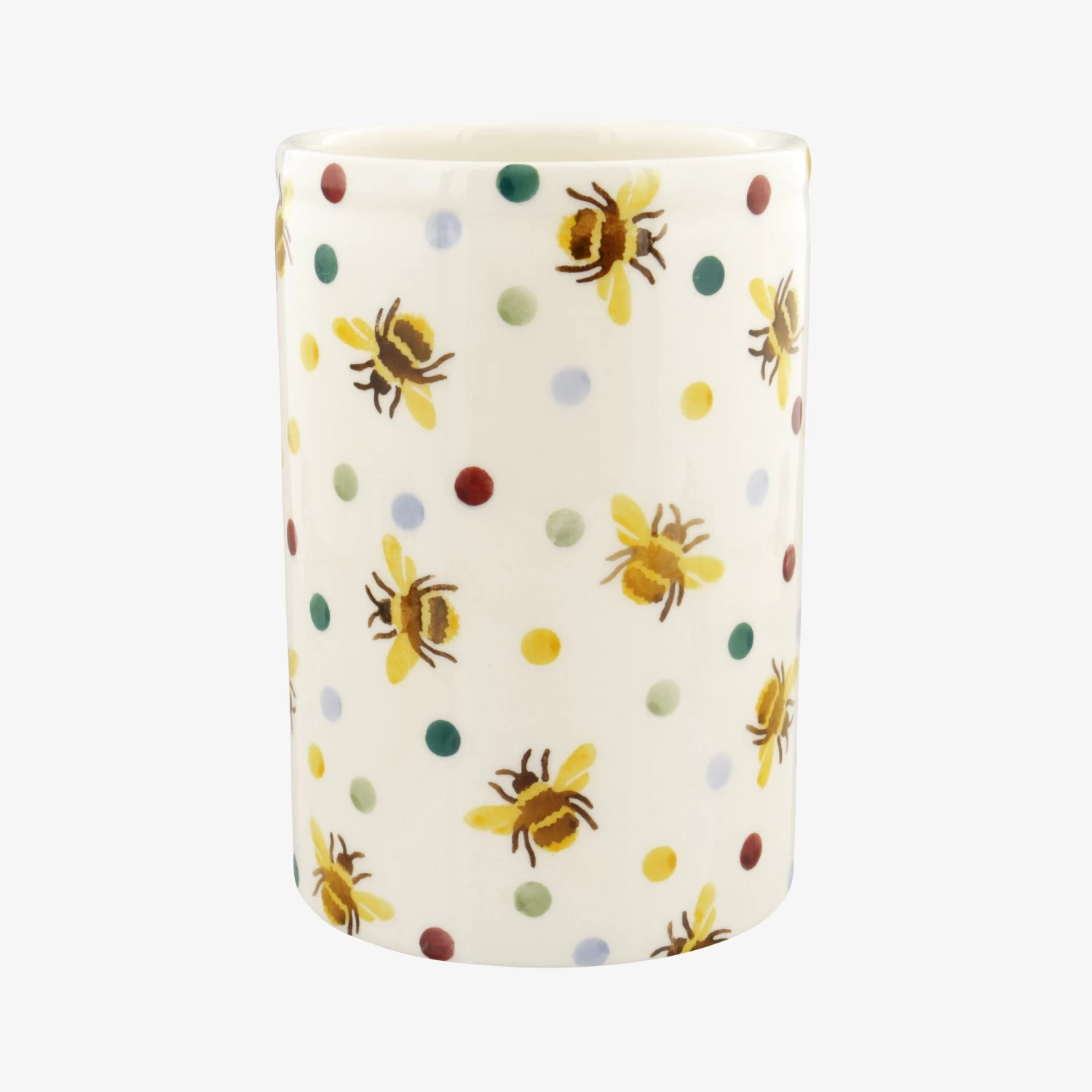 Personalised Bumblebee & Small Polka Dot Medium Vase - Image 2