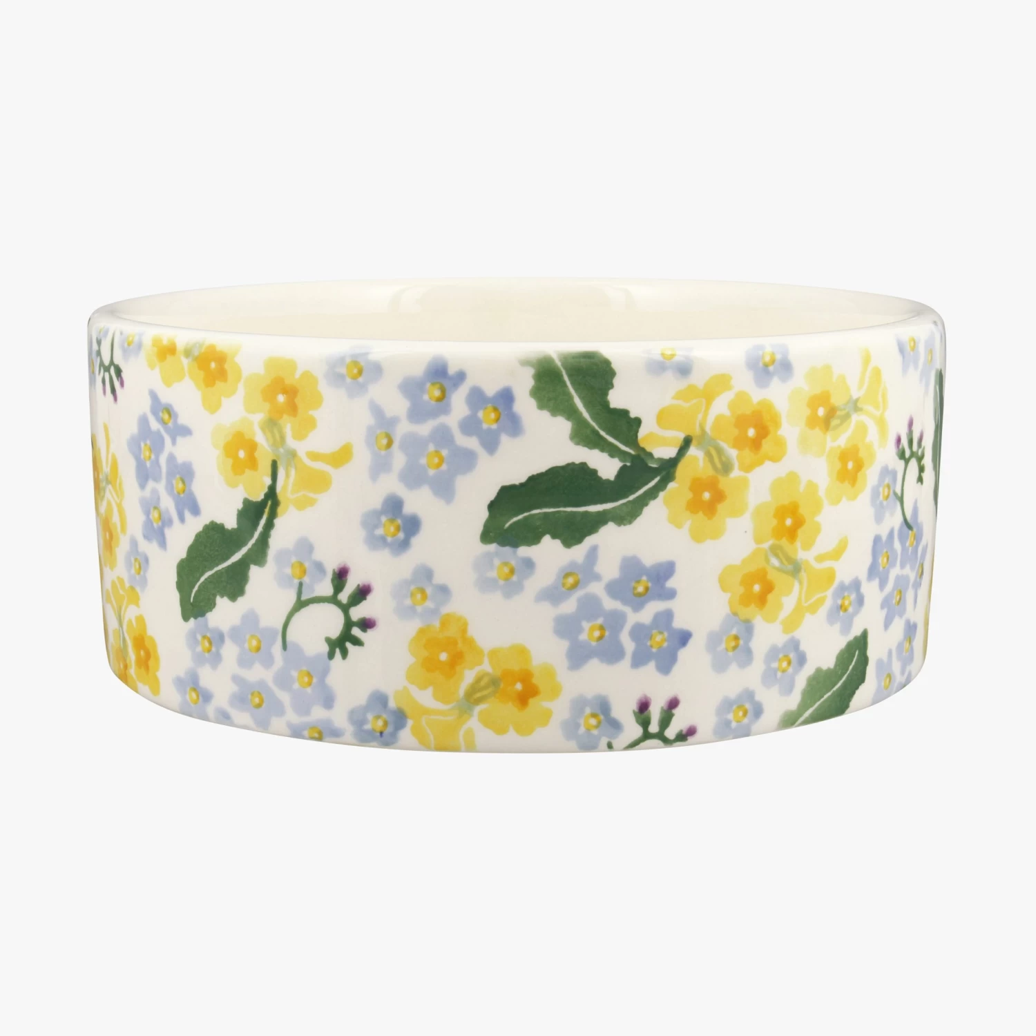 Personalised Forget Me Not & Primrose Large Pet Bowl - Image 2