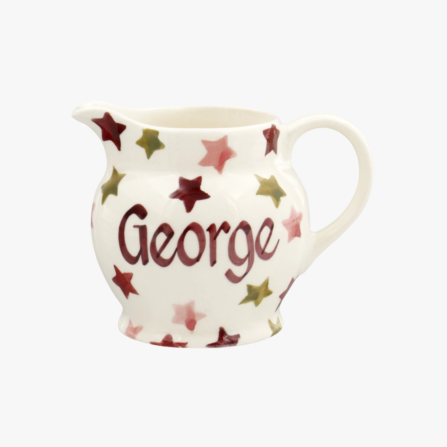 Personalised Pink & Gold Stars Tiny Jug Decoration - Image 2
