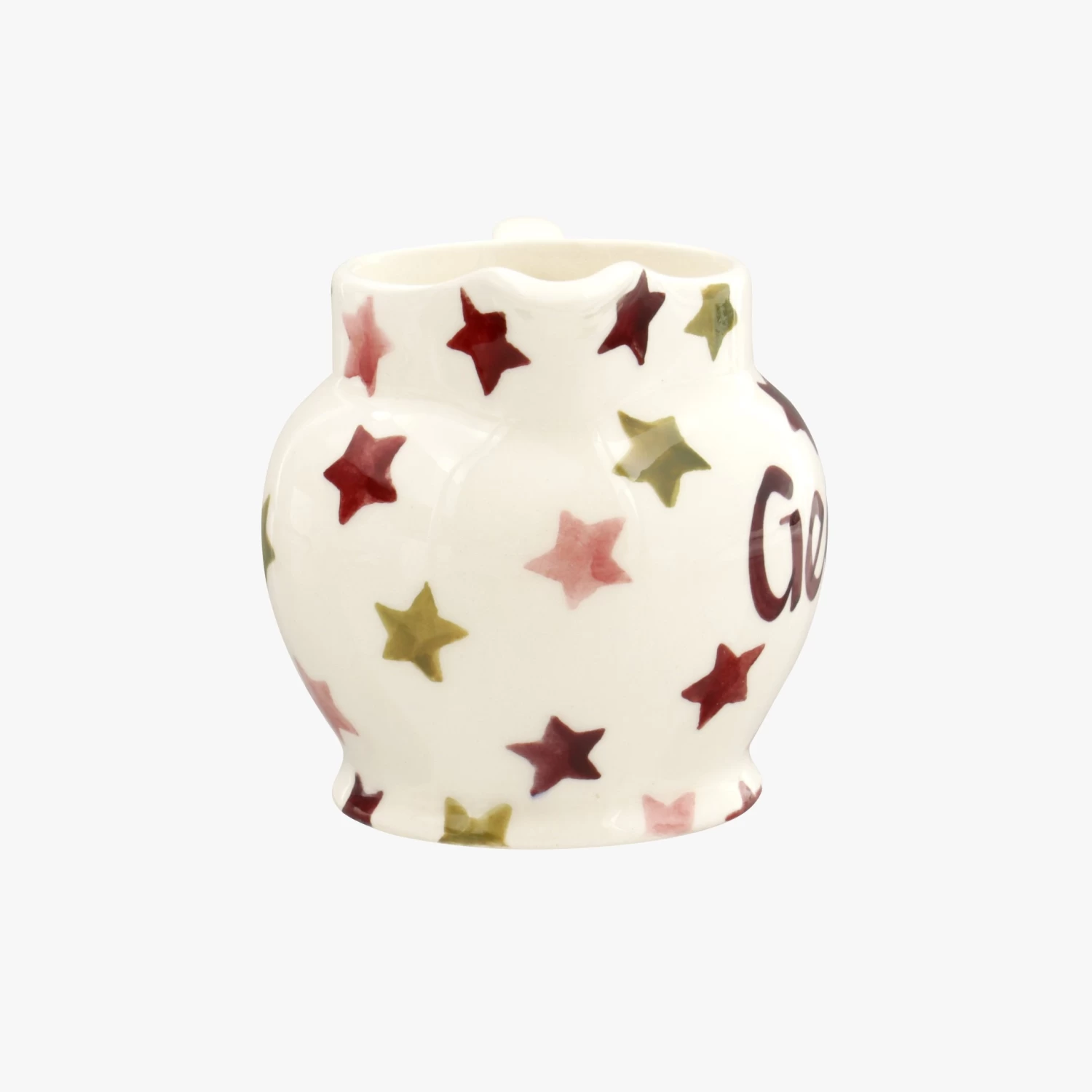 Personalised Pink & Gold Stars Tiny Jug Decoration - Image 3