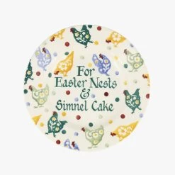 Personalised Polka Hens 8 1/2 Inch Plate