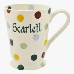 Personalised Polka Dot Cocoa Mug