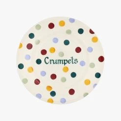 Personalised Polka Dot 8 1/2 Inch Plate
