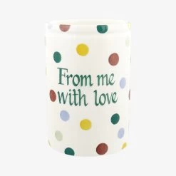Personalised Polka Dot Medium Vase