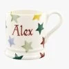 Personalised Polka Star 1/2 Pint Mug