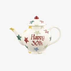 Personalised Polka Star 2 Mug Teapot
