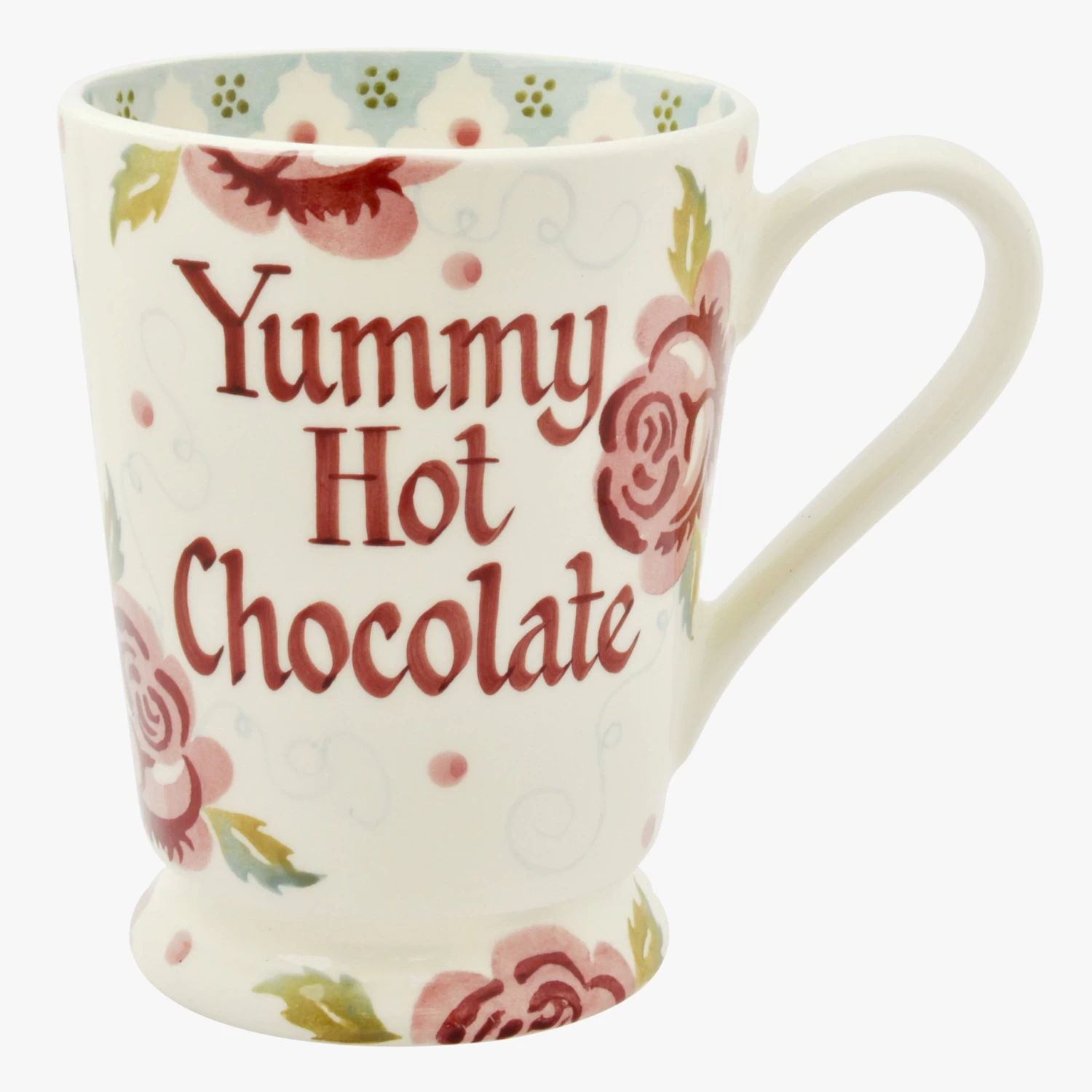 Personalised Rose & Bee Cocoa Mug