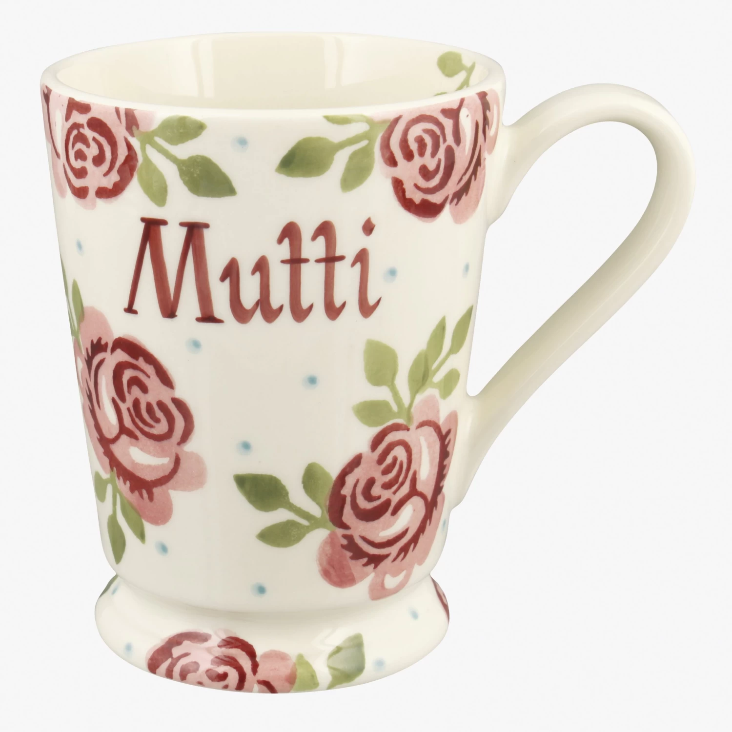 Personalised Pink Roses Cocoa Mug