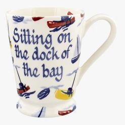 Personalised Scattered Boats Cocoa Mug