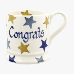 Personalised Stormy Stars 1/2 Pint Mug