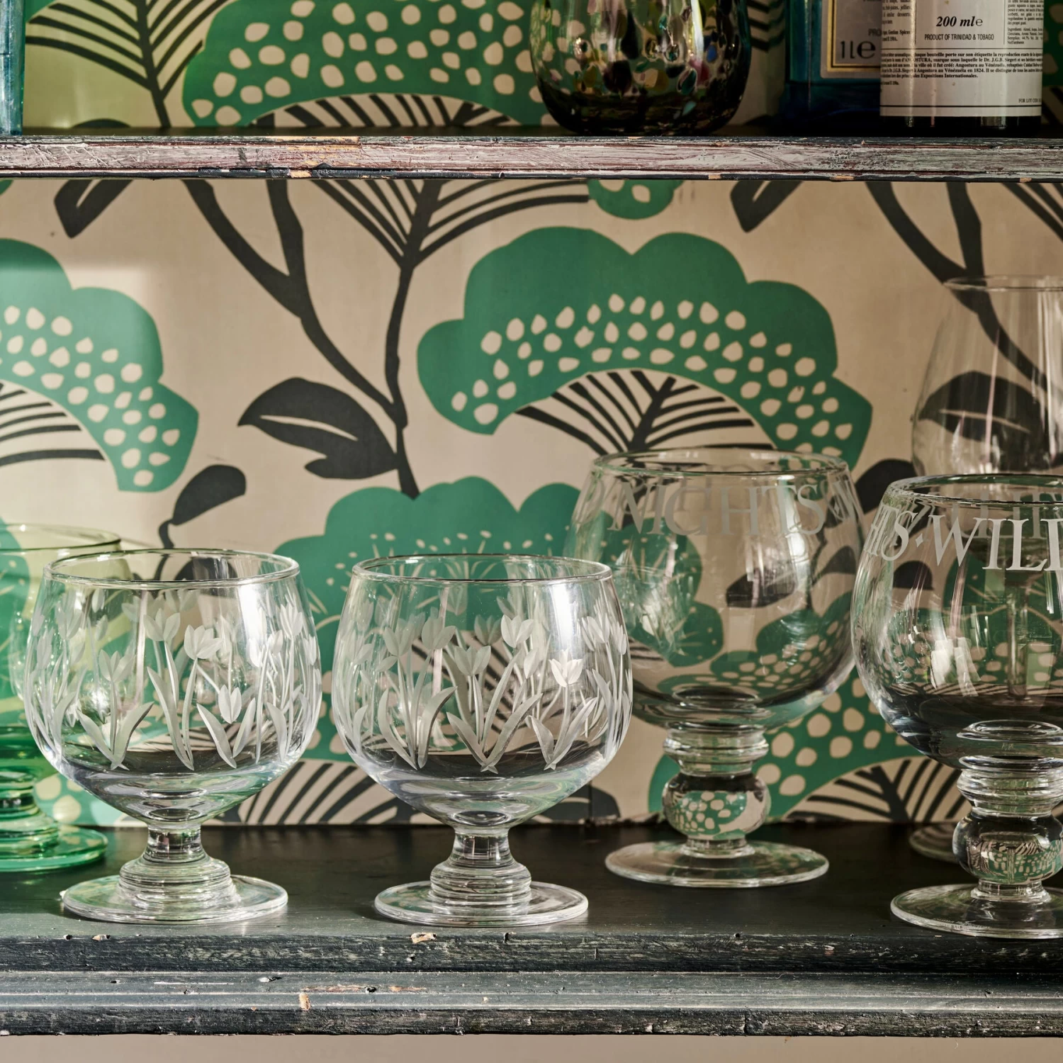 Golden Tulips Set Of 2 Gin Glasses - Image 3