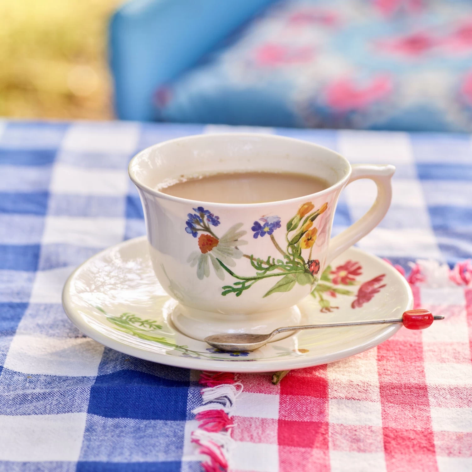 Wild Flowers Small Teacup & Saucer - Image 2