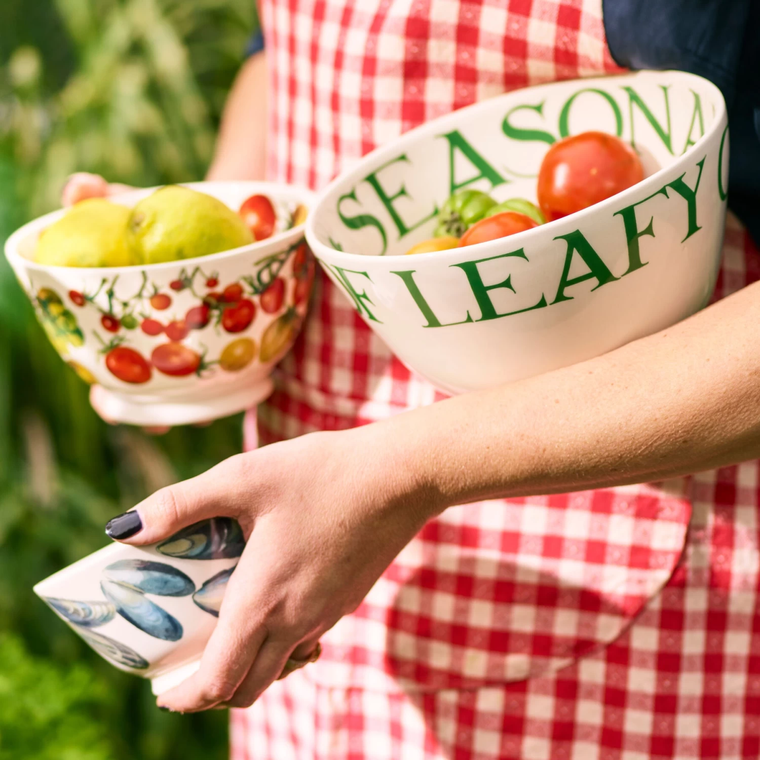 Organic & Green Leafy Greens Large Old Bowl - Image 3