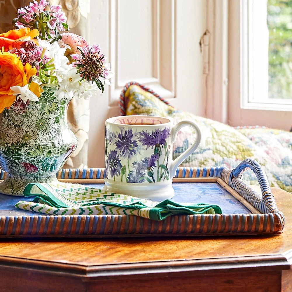 Flowers Cornflower 1/2 Pint Mug - Image 2