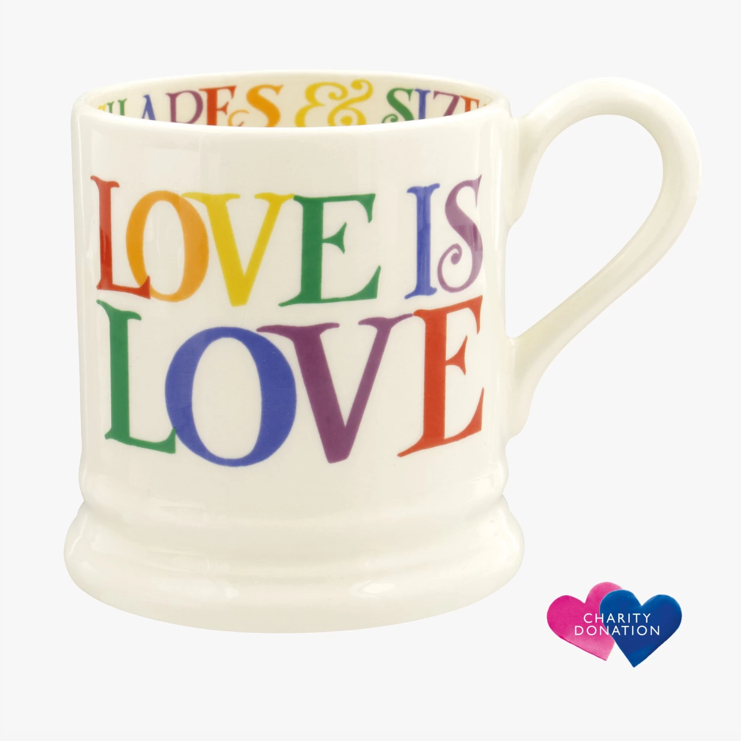Rainbow Toast Love Is Love 1/2 Pint Mug
