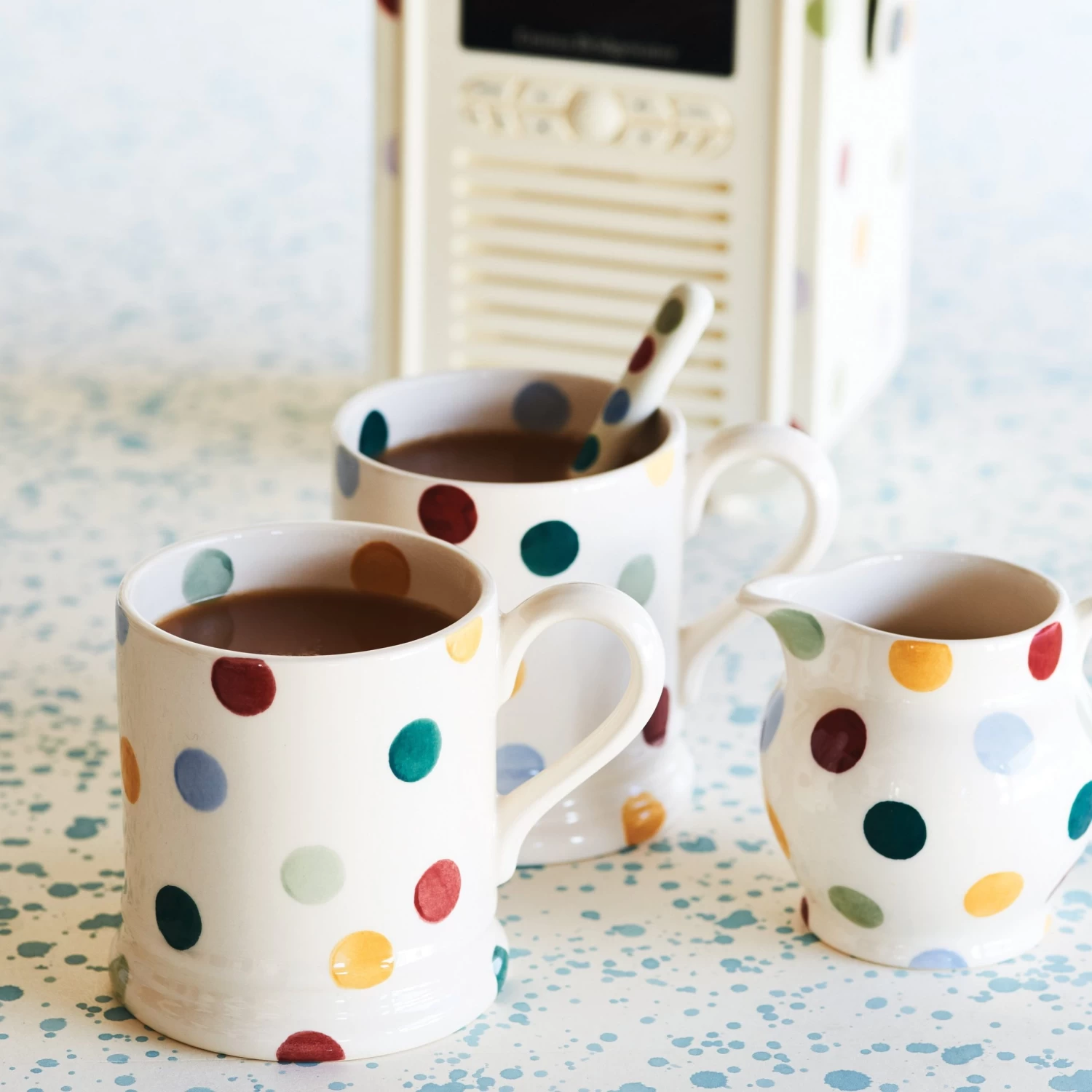 Polka Dot 1/2 Pint Mug - Image 2